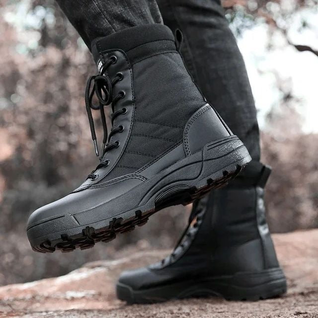 GENZY OFFICIAL black tactical boots size chart for men