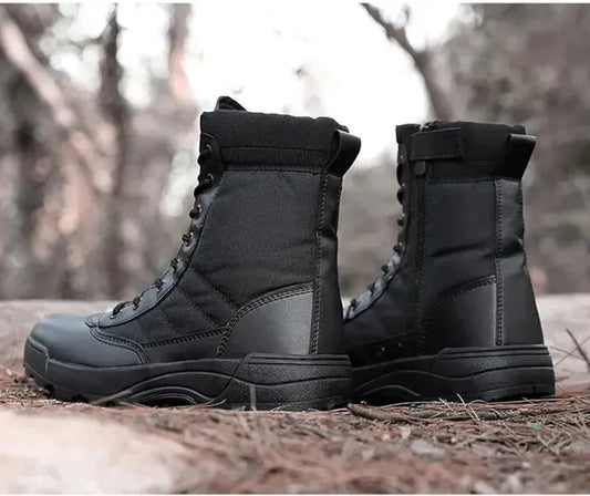 GENZY OFFICIAL black boots for outdoor and workwear